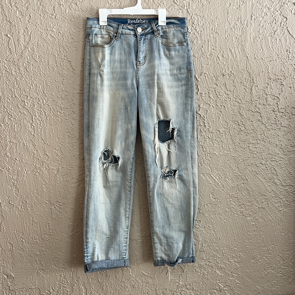 ❤️ Stretchy Ripped Boyfriend Jeans